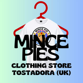 Mince Pie Merchandise at tostadora.co.uk for purchases in the United Kingdom.